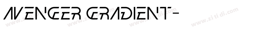 Avenger Gradient字体转换